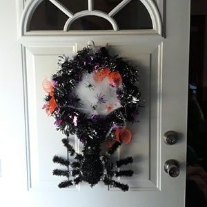Halloween Spider door wreath